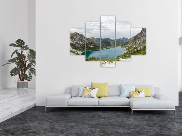 Slika jezera u planinama (150x105 cm)