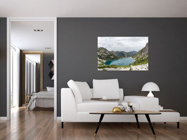 Slika jezera u planinama (90x60 cm)