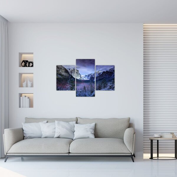 Slika zimskog planinskog krajolika (90x60 cm)