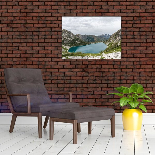 Slika jezera u planinama (70x50 cm)