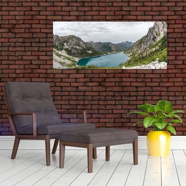 Slika jezera u planinama (120x50 cm)