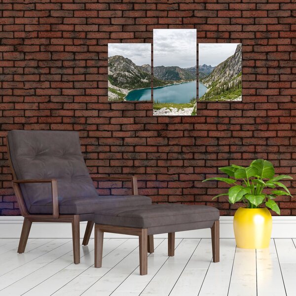 Slika jezera u planinama (90x60 cm)