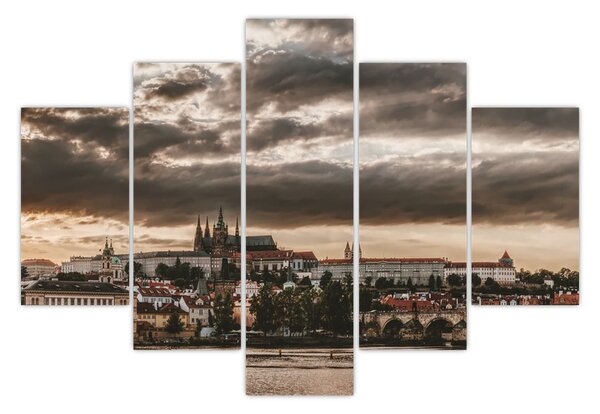 Slika Praškog dvorca u sumrak (150x105 cm)