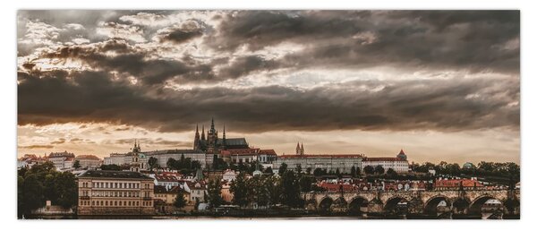 Slika - oblačni Prag (120x50 cm)