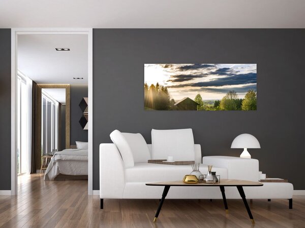 Slika šumske kolibe (120x50 cm)