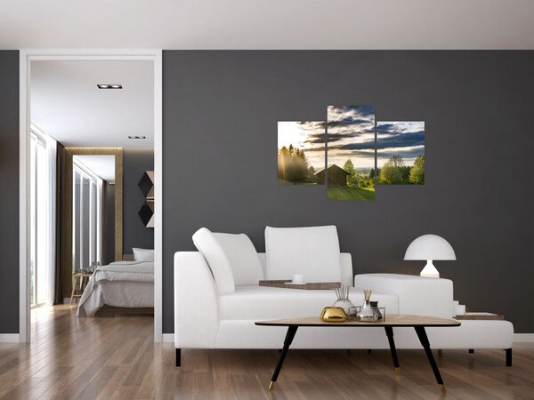 Slika šumske kolibe (90x60 cm)
