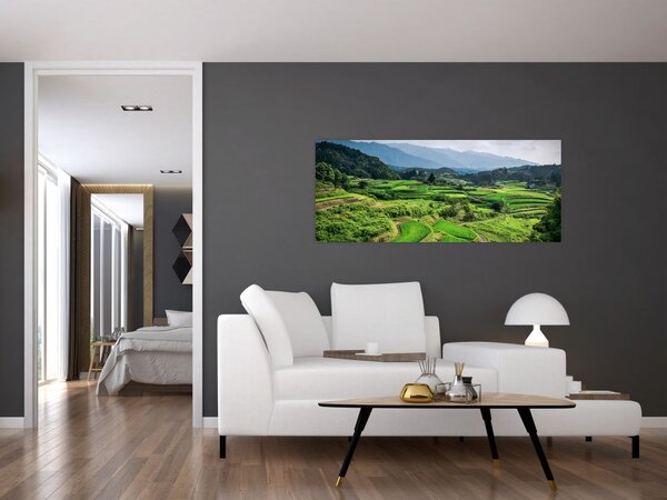 Slika rižinih polja (120x50 cm)