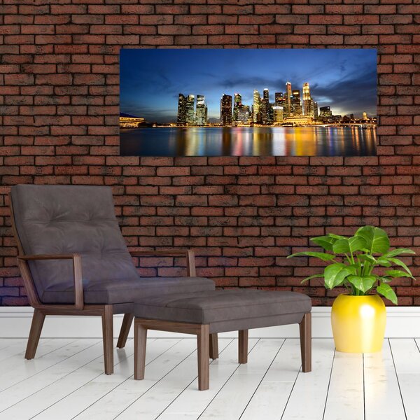 Slika noćnog grada (120x50 cm)