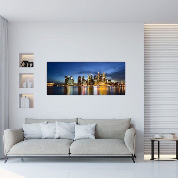 Slika noćnog grada (120x50 cm)