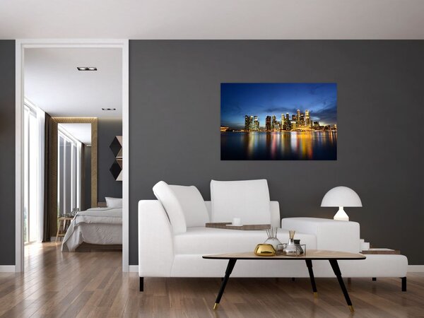 Slika noćnog grada (90x60 cm)