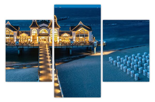 Slika - hotel na plaži (90x60 cm)