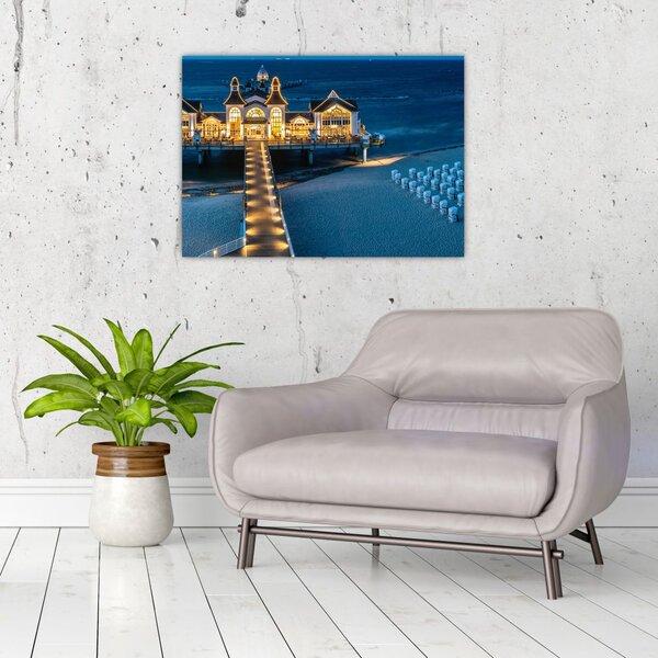 Slika - hotel na plaži (70x50 cm)