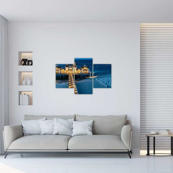 Slika - hotel na plaži (90x60 cm)