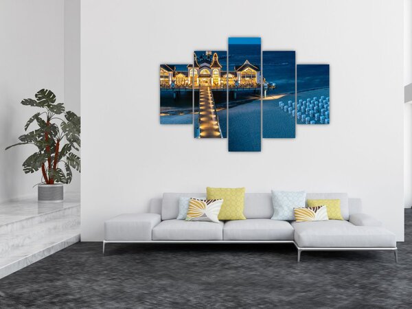 Slika - hotel na plaži (150x105 cm)