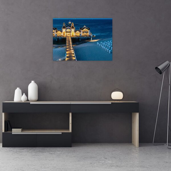 Slika - hotel na plaži (70x50 cm)
