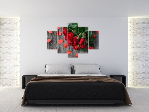 Slika - buket ruža (150x105 cm)