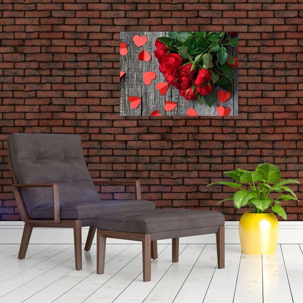 Slika - buket ruža (70x50 cm)