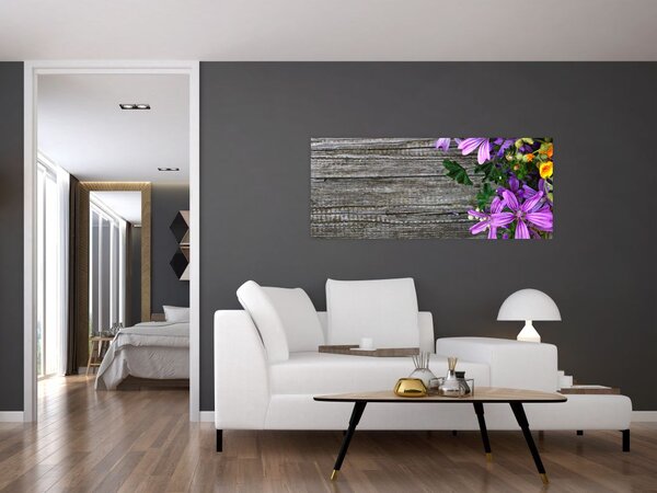Slika - livadsko cvijeće (120x50 cm)