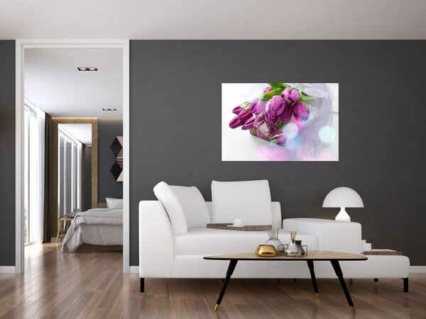 Slika - buket tulipana (90x60 cm)
