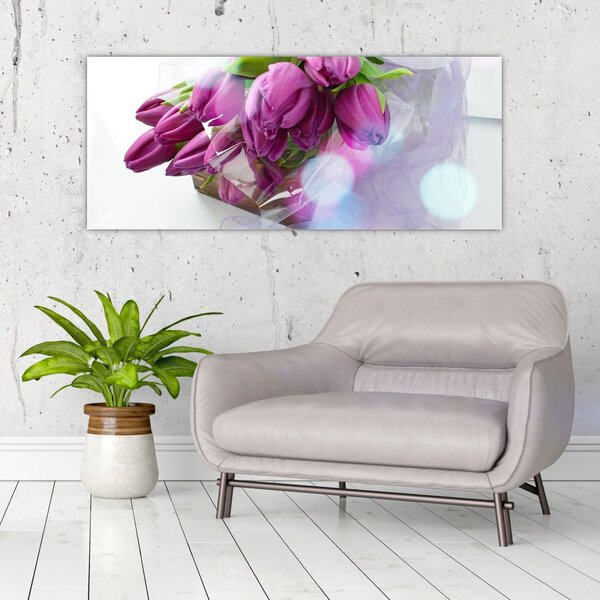 Slika - buket tulipana (120x50 cm)
