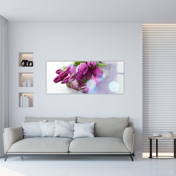Slika - buket tulipana (120x50 cm)