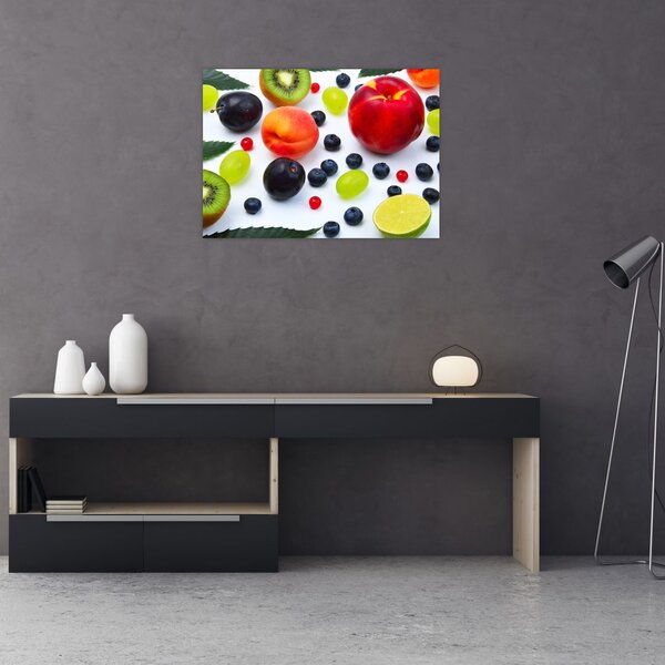 Slika voća s kapima vode (70x50 cm)