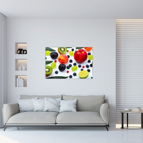 Slika voća s kapima vode (90x60 cm)