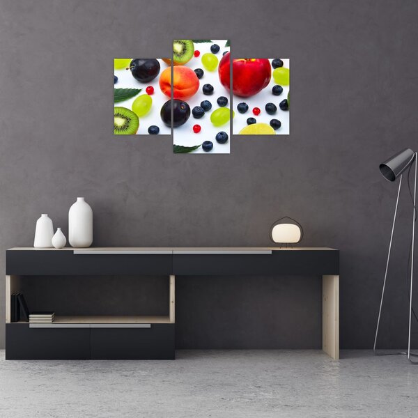 Slika voća s kapima vode (90x60 cm)