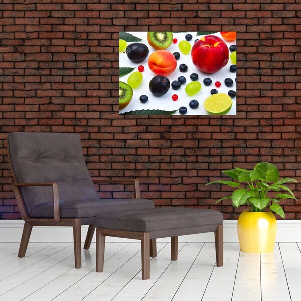 Slika voća s kapima vode (70x50 cm)
