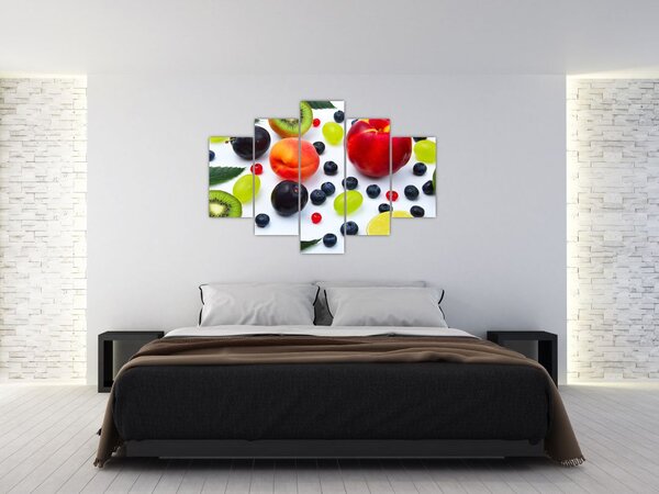 Slika voća s kapima vode (150x105 cm)