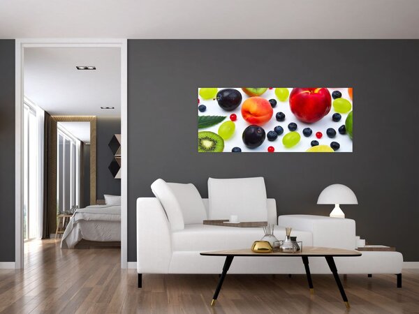 Slika voća s kapima vode (120x50 cm)