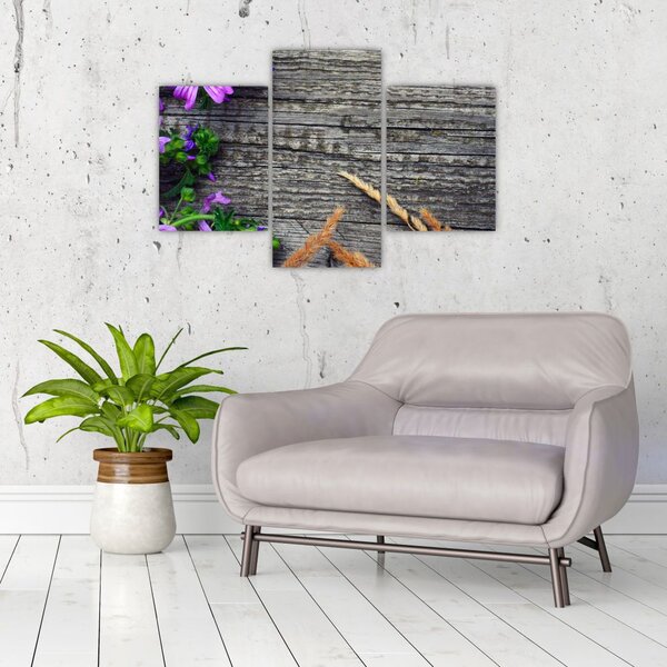 Slika - livadsko cvijeće (90x60 cm)