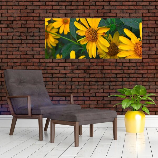 Slika žutih cvjetova (120x50 cm)