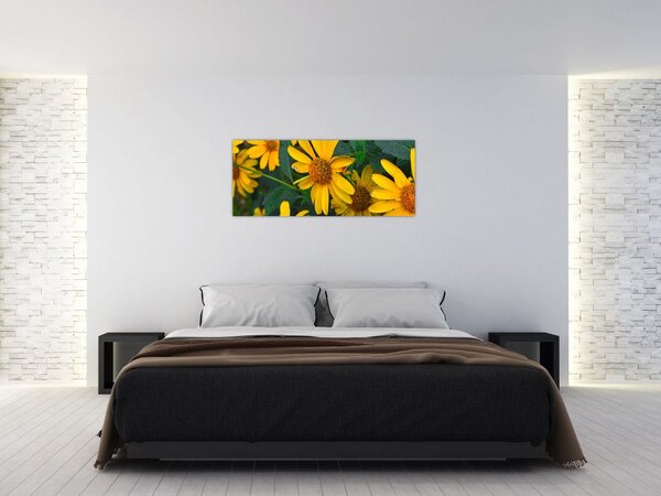 Slika žutih cvjetova (120x50 cm)