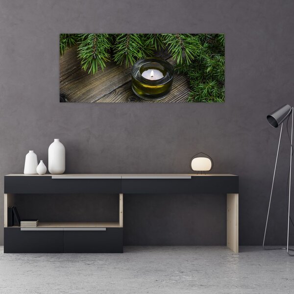 Slika - božićna svijeća (120x50 cm)