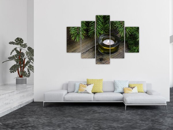 Slika - božićna svijeća (150x105 cm)