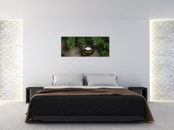 Slika - božićna svijeća (120x50 cm)