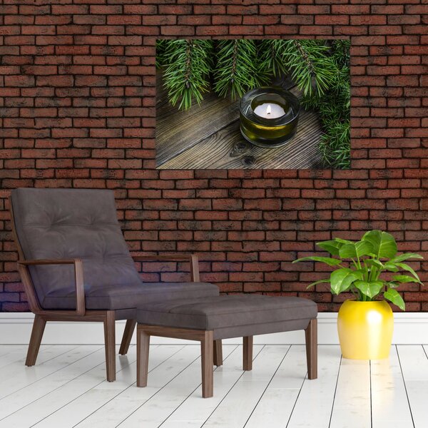 Slika - božićna svijeća (90x60 cm)