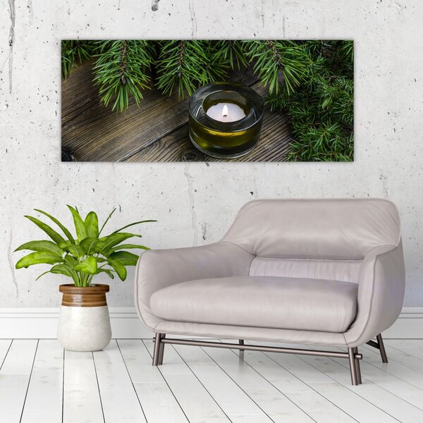 Slika - božićna svijeća (120x50 cm)