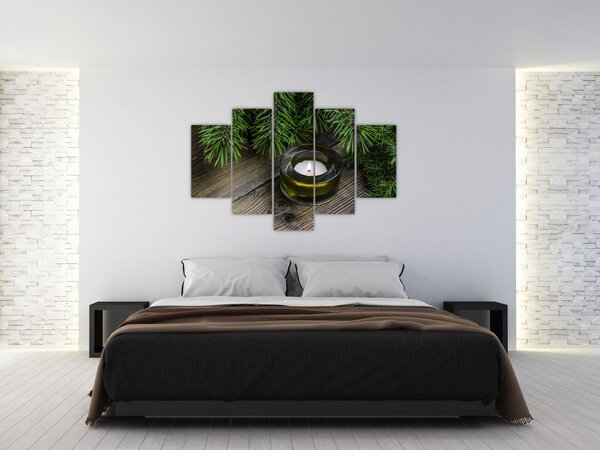 Slika - božićna svijeća (150x105 cm)