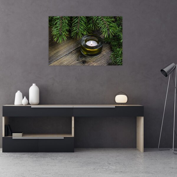 Slika - božićna svijeća (90x60 cm)