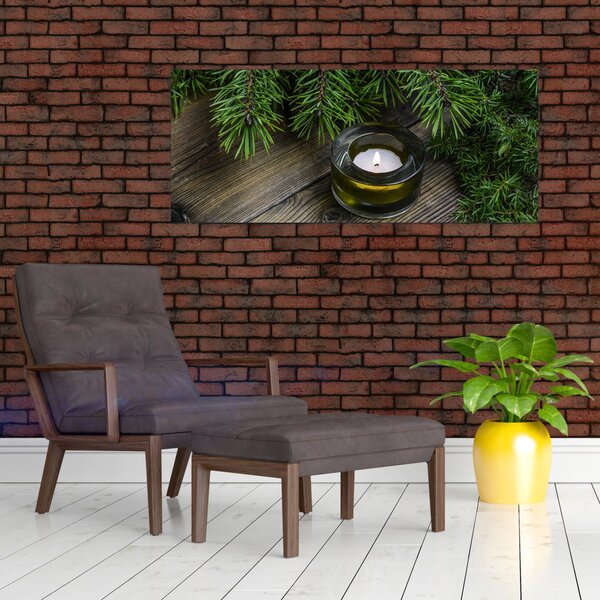 Slika - božićna svijeća (120x50 cm)