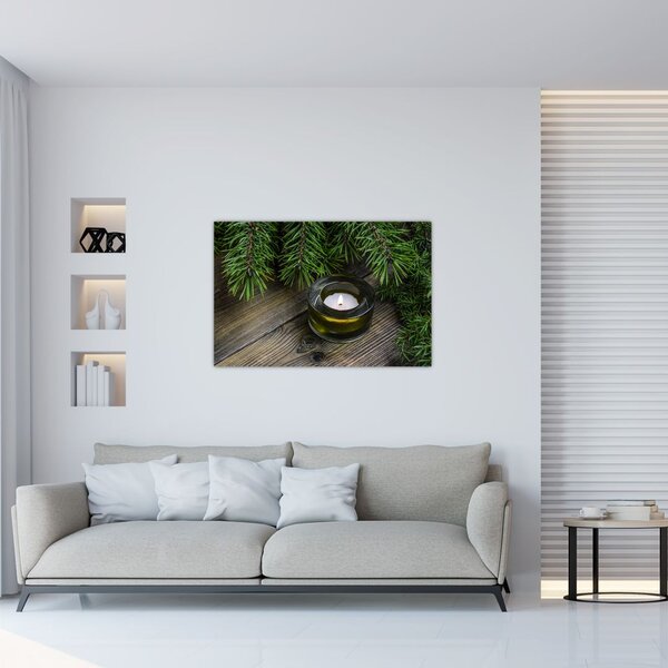 Slika - božićna svijeća (90x60 cm)