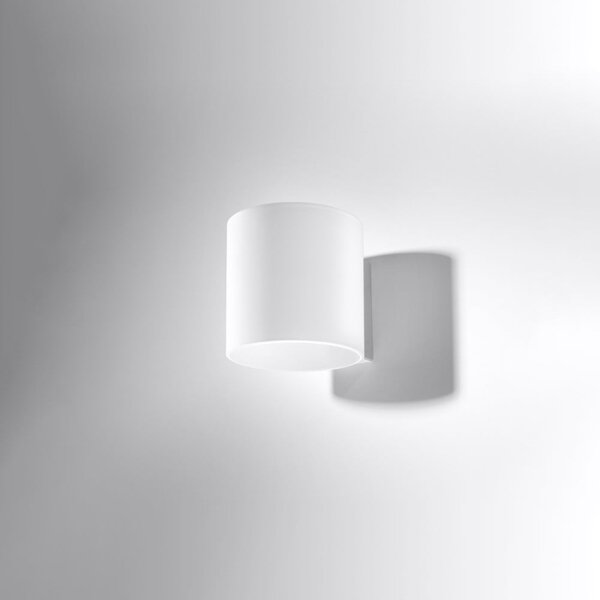 Bijela zidna lampa ø 10 cm Gino – Sollux