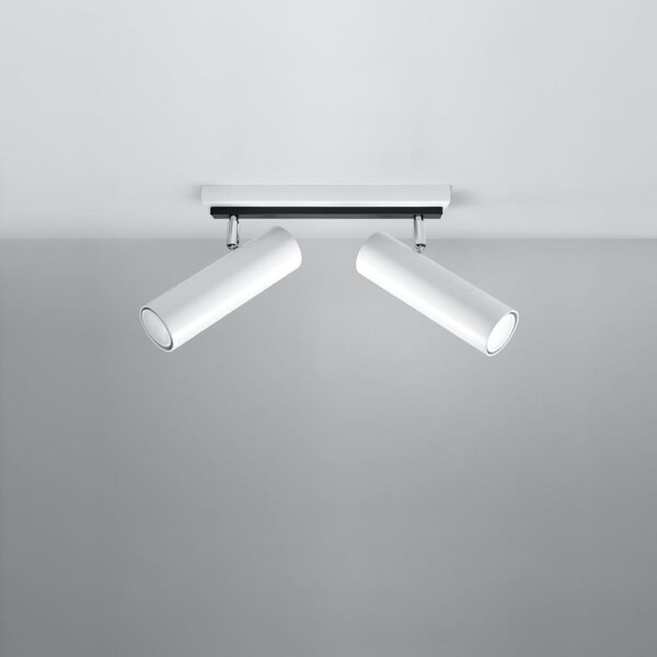 Bijela stropna svjetiljka 6x30 cm Mira – Nice Lamps