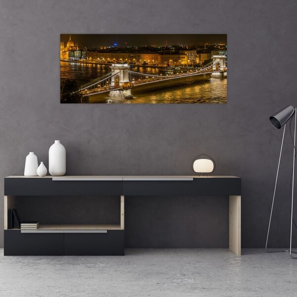 Slika noćnog grada (120x50 cm)
