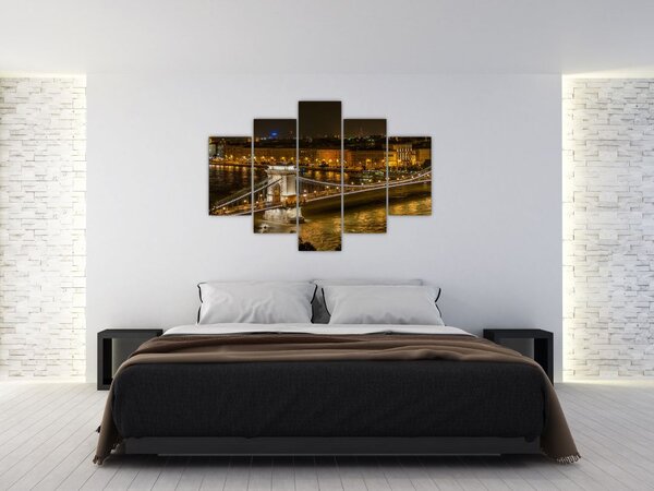 Slika noćnog grada (150x105 cm)
