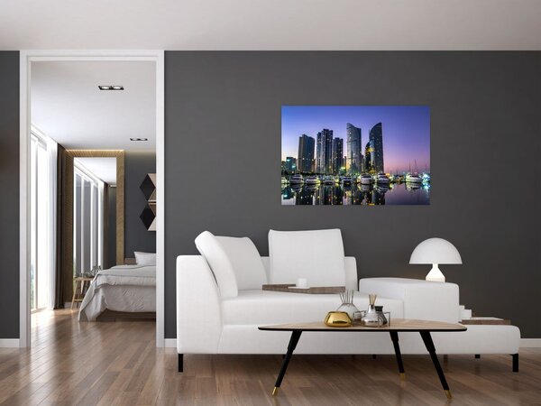 Slika jahti i nebodera (90x60 cm)