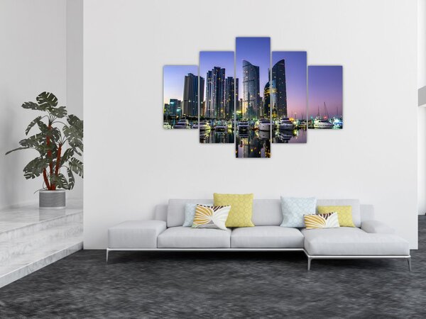 Slika jahti i nebodera (150x105 cm)
