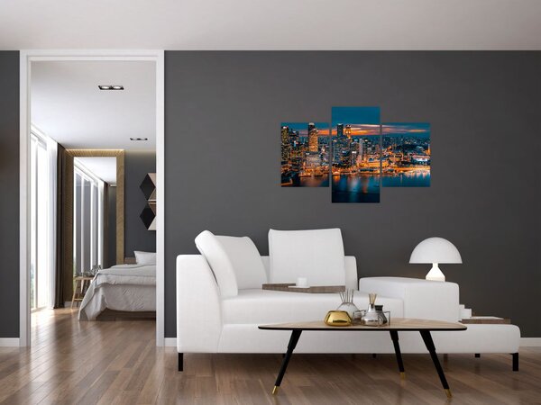 Slika noćnog grada (90x60 cm)